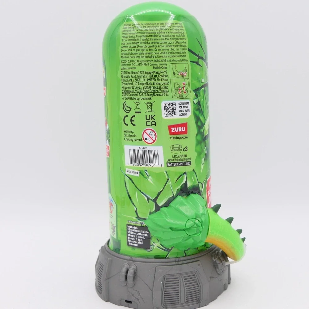 Zuru Robo Alive Dino DNA 3 Pack Blue, Red & Green Sealed Blind Tube Slime Dinos